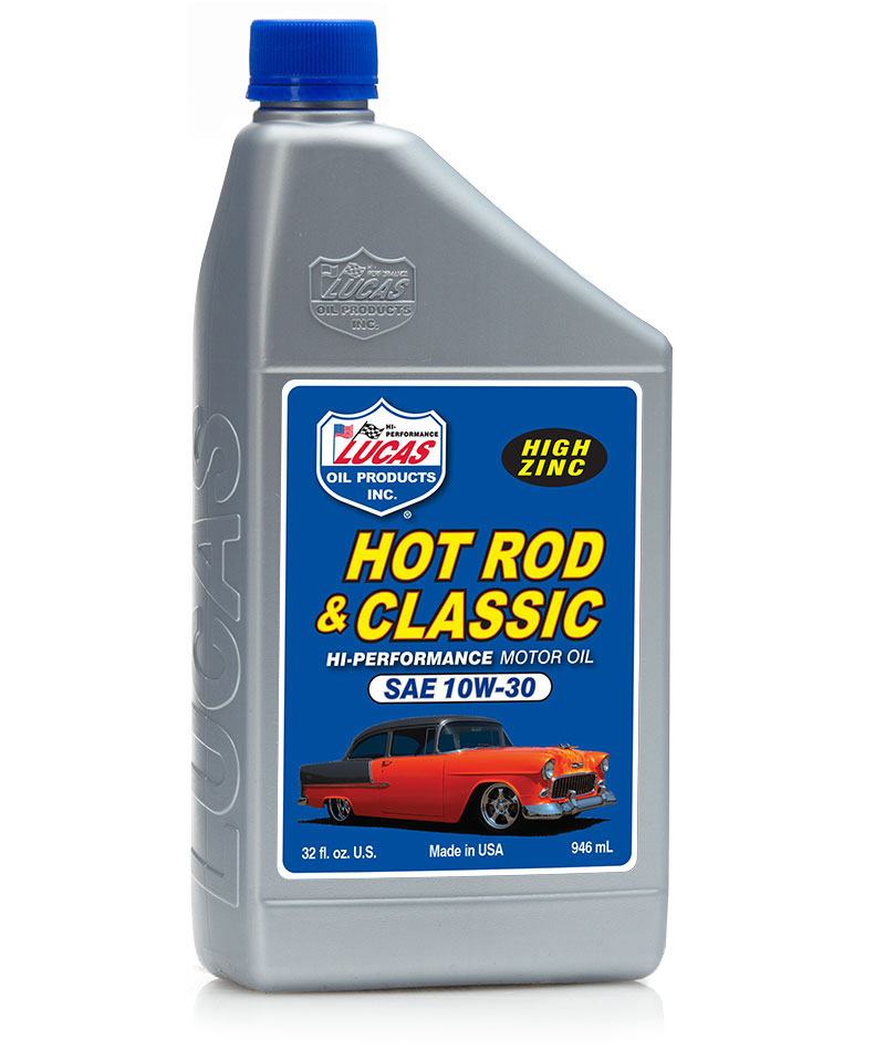 Lucas Hot Rod & Classic Car 10W-30 Motor Oil -  | Container: 1 Qt Bottle | Shipped as: Case of 6 X 1 Qt Bottles - Automotive Engine Oils